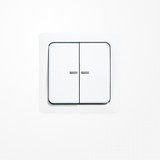 Jung 5561-5KO5WW Wippe mit Lichtleiter, Duroplast, ST 550, alpinweiß