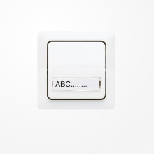 Jung 5561NAWW Wippe, mit Schriftfeld, Duroplast, ST 550, alpinweiß