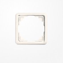 Jung 5581 Rahmen 1fach, senkrechte und waagerechte Montage, Duroplast, ST 550, weiß