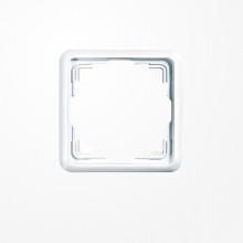 Jung 5581WW Rahmen 1fach, senkrechte und waagerechte Montage, Duroplast, ST 550, alpinweiß