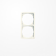 Jung 5582 Rahmen 2fach, senkrechte und waagerechte Montage, Duroplast, ST 550, weiß