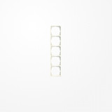 Jung 5585 Rahmen 5fach, senkrechte und waagerechte Montage, Duroplast, ST 550, weiß