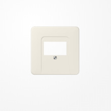 Jung 569T Abdeckung für TAE-Anschlussdosen 1fach, Thermoplast, Serie CD, weiß