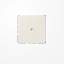 Jung 590A Leitungsauslass mit Zugentlastung, Duroplast, Serie CD, weiß