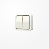 Jung 605A Wippschalter (Einsatz), Serien, 10 AX 250 V ~, AP 600, weiß