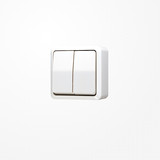 Jung 605AWW Wippschalter (Einsatz), Serien, 10 AX 250 V ~, AP 600, alpinweiß