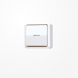 Jung 606KO5AWW Wipp-Kontrollschalter, Universal Aus-Wechsel, 10 AX 250 V ~, AP 600, alpinweiß