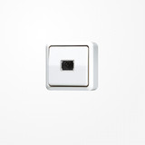 Jung 631AWW Taster, 1-pol. Schließer 250 V ~, AP 600, alpinweiß