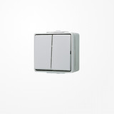 Jung 635W Doppeltaster, 2 Schließer, IP 44, WG 600