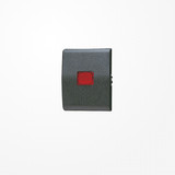 Jung 800KO Wippe mit Lichtaustrittsfenster, rote Kalotte, Thermoplast, WG 800, anthrazit