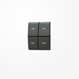 Jung 805MP Wippe, mit 4 Pfeilsymbolen, Thermoplast, WG 800, anthrazit