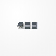 Jung 8230NAW SCHUKO-Dreifach-Steckdose, 16 A 250 V ~, mit Schriftfeld, waagerecht, IP 44, WG 800