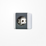 Jung 837-10W Lichtsignal (ohne Haube), E10-Gewinde, WG 800, grau