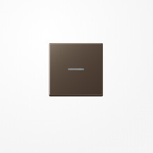 Jung A101KO5MO Wippe mit Lichtleiter für Taster 1fach, Duroplast lackiert, F10, Serie A, mokka