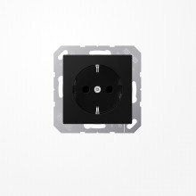 Jung A1520BFSWM SCHUKO-Steckdose, 16 A 250 V ~, Thermoplast lackiert, Serie A, graphitschwarz matt