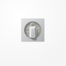 Jung A1541AL Abdeckung für Drehschalter, Duroplast lackiert, Serie A, aluminium