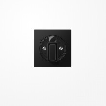 Jung A1541BFSWM Abdeckung für Drehschalter, Thermoplast lackiert, Serie A, graphitschwarz matt