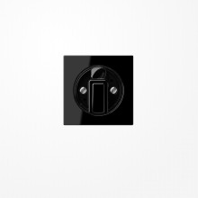 Jung A1541SW Abdeckung für Drehschalter, Duroplast, Serie A, schwarz