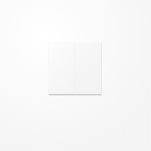 Jung A1702BFWWM LB-Management Taster 2fach, Thermoplast lackiert, Serie A, schneeweiß matt