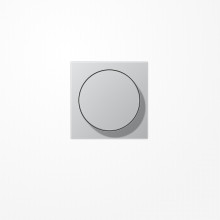 Jung A1740AL Abdeckung mit Drehknopf, Duroplast lackiert, Serie A, aluminium