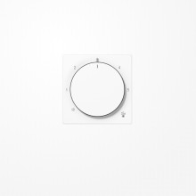 Jung A1749BFWW Abdeckung für Thermostat, Thermoplast, Serie AS/A, alpinweiß