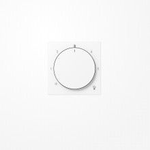 Jung A1749BFWWM Abdeckung für Thermostat, Thermoplast lackiert, Serie A, schneeweiß matt