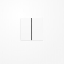 Jung A402TSAWW Tastensatz 2fach, F40, Serie AS/A, alpinweiß