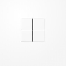 Jung A404TSAWW Tastensatz 4fach, F40, Serie AS/A, alpinweiß