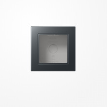 Jung A5581BFAANM Aufputz-Kappe 1fach, Thermoplast lackiert, Serie A, anthrazit matt