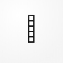 Jung A5585BFSWM Rahmen 5fach, senkrechte und waagerechte Montage, Thermoplast lackiert, A 550, graphitschwarz matt