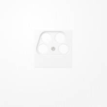 Jung A561-4SAT2WWM Abdeckung für 4-Loch SAT-TV-Steckdose (Axing) 4fach, Thermoplast lackiert, Serie A, schneeweiß matt