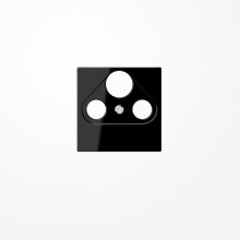 Jung A561BFPLSATSW Abdeckung für Universal-Sat/BK-Dosen 1fach, Thermoplast, Serie A, schwarz