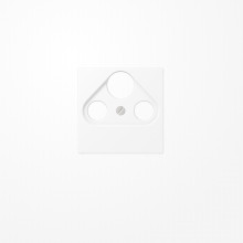 Jung A561BFPLSATWWM Abdeckung für Universal-Sat/BK-Dosen 1fach, Thermoplast lackiert, Serie A, schneeweiß matt