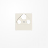 Jung A561PLSAT Abdeckung für Universal-Sat/BK-Dosen 1fach, Duroplast, Serie AS, weiß