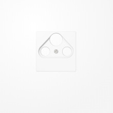 Jung A561PLSATWW Abdeckung für Universal-Sat/BK-Dosen 1fach, Duroplast, Serie AS/A, alpinweiß