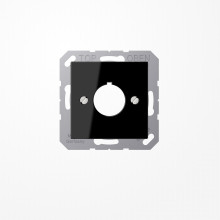 Jung A564SW Abdeckung für Befehlsgeräte mit 22,5mm Ø 1fach, Duroplast, Serie A, schwarz