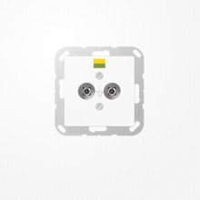 Jung A565-2BFWW Potentialausgleich-Steckdose, Thermoplast, Serie A, alpinweiß