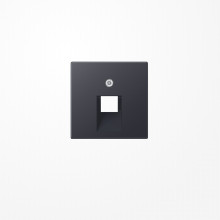 Jung A569-1BFPLUAANM Abdeckung für IAE/UAE-Anschlussdosen 1x8-polig, Thermoplast lackiert, Serie A, anthrazit matt