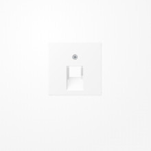 Jung A569-1BFPLUAWWM Abdeckung für IAE/UAE-Anschlussdosen 1x8-polig, Thermoplast lackiert, Serie A, schneeweiß matt