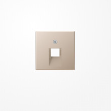 Jung A569-1PLUACH Abdeckung für IAE/UAE-Anschlussdosen 1x8-polig, Duroplast lackiert, Serie A, champagner