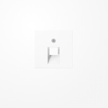 Jung A569-1PLUAWW Abdeckung für IAE/UAE-Anschlussdosen 1x8-polig, Duroplast, Serie AS/A, alpinweiß