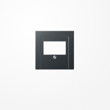 Jung A569BFPLTANM Abdeckung für TAE-Anschlussdosen 1fach, Thermoplast lackiert, Serie A, anthrazit matt