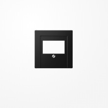 Jung A569BFPLTSWM Abdeckung für TAE-Anschlussdosen 1fach, Thermoplast lackiert, Serie A, graphitschwarz matt