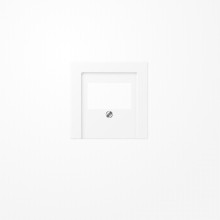 Jung A569BFPLTWWM Abdeckung für TAE-Anschlussdosen 1fach, Thermoplast lackiert, Serie A, schneeweiß matt