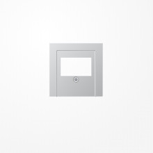 Jung A569PLTAL Abdeckung für TAE-Anschlussdosen 1fach, Duroplast lackiert, Serie A, aluminium