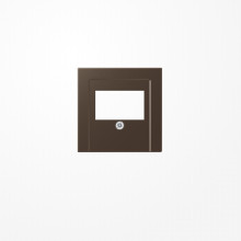 Jung A569PLTMO Abdeckung für TAE-Anschlussdosen 1fach, Duroplast lackiert, Serie A, mokka