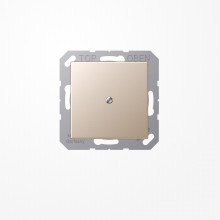 Jung A590ACH Leitungsauslass mit Zugentlastung, Duroplast lackiert, Serie A, champagner