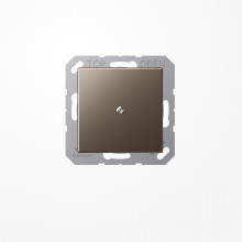 Jung A590AMO Leitungsauslass mit Zugentlastung, Duroplast lackiert, Serie A, mokka