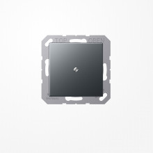 Jung A590BFAANM Leitungsauslass mit Zugentlastung, Thermoplast lackiert, Serie A, anthrazit matt