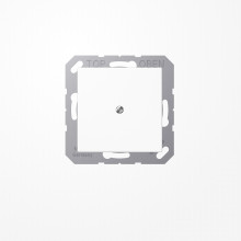 Jung A590BFAWW Leitungsauslass mit Zugentlastung, Thermoplast, Serie A, alpinweiß